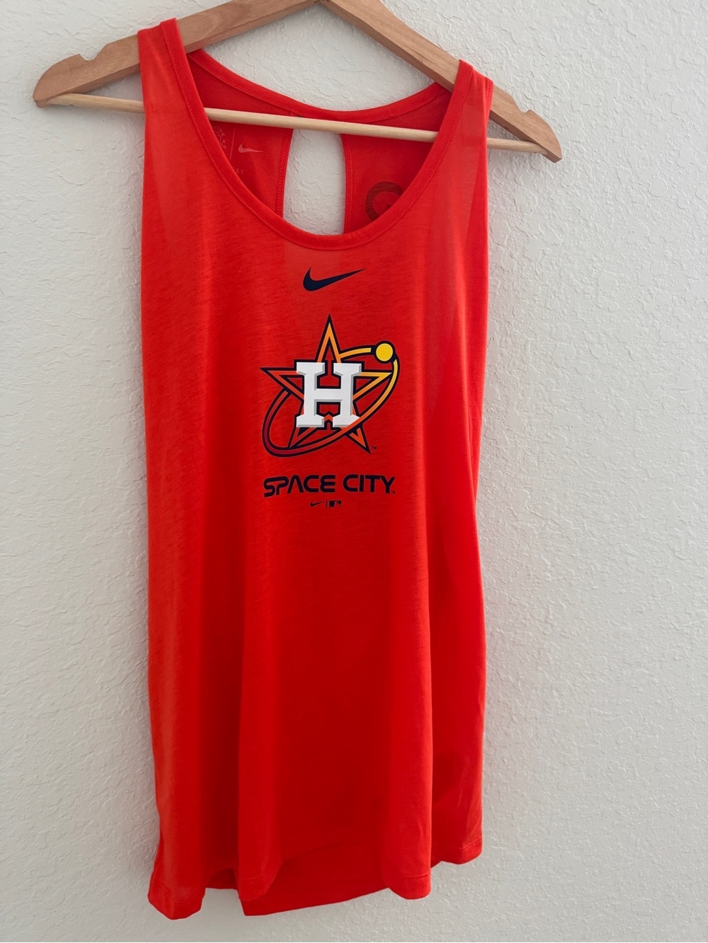 NWT Nike houston Astros space city split open back tank top Sz L